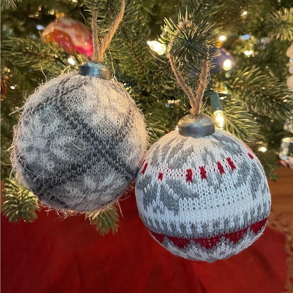 Christmas Tree Ornaments - Set of 2 - Picture 1 of 5